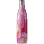 S'well Stainless Steel Water Bottle, 25oz, Rose Agate, Triple Layered Vacuum Insulated Containers Keeps Drinks Cold for 48 Hours and Hot for 24, BPA Free, Perfect for On the Go