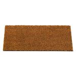 HomeZone Various Designs Decoir Novelty Doormat Door Mat Natural Look Mat Slip Resistant PVC Backing Safe Anti-Slip Indoor Outdoor Use Colourful Hard Wearing (Original Plain Coir)