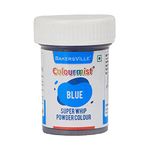 Colourmist Super Whip Edible Powder Colour, (Blue), 5g | Powder Colour For Cream/Icing/Fondant/Frosting/Dessert/Baking |