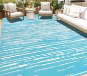 HEBE Outdoor Rug 9'x12' for Patios Clearance Waterproof Patio Mat Plastic Straw Rug Reversible RV Camping Tent Rug Outside Indoor Outdoor Area Rugs for RV,Deck,Beach,Balcony,Camper