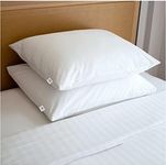 Best Western Victoria Pillow Used in Hotels, Luxury Made in USA, T230 100% Cotton, Eco Adaptive Fiber Fill, Back or Stomach Sleepers, (2, 20X26)