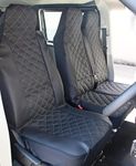 Carseatcover-UK Diamond Quilted MAJESTIC Heavy Duty LEATHER LOOK Van Seat Covers - Single & Double