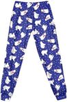 Arshiner Girls Pajama Pants Kids Plaid Pj Pants Comfy Lounge Sleepwear Bottoms with Pockets Blue Polar Bear 5-6 Years