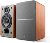 Edifier P12 Passive Bookshelf Speakers - 2-Way Speakers with Built-in Wall-Mount Bracket - Wood Color - Pair - Needs Amplifier or Receiver to Operate