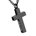 Cremation Cross Necklace for Ashes 