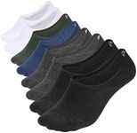 WHISPER DEER No Show Socks Men Size 6-9/9-12/12-15 Invisible Low cut Loafer Sneaker Socks With Non-Slip Grip (3/6/8/12Pairs)