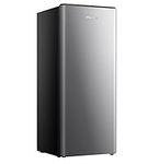 Hisense RC63C1GSE 6.3-cu ft Compact Refrigerator Stainless Steel Space-Saving Apartment Refrigerator Energy Star, Silver