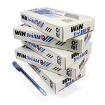 WIN Triam TR Ball Pens | 100 Blue Ink Pens | Lightweight Body Design | Use and Throw Pens | For One Time Use | Smooth Writing | Pens for Students | Ideal for School & Office Stationery