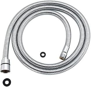 Kitchen 59-Inch or 150CM Pull Down Sink Faucet Replacement Pull Out Spray Head Hose Stainless Steel (Electroplating, 1.5 meters)