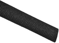 uxcell Insulation Braid Sleeve, 9.8Ft-16mm High TEMP Silicone Fiberglass Sleeve Black