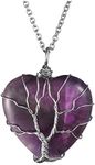 JOVIVI Amethyst Heart Tree of Life 