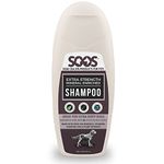 Soos Pets Pet Shampoo Natural Dead Sea Extra Strength Mineral Enriched Deeply Absorbing with Vitamins Essential Oils Natural Ingredients Antibacterial for Dogs and Cats - 1x Pet Shampoo (250ml)