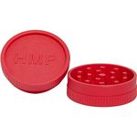 HMP Canada – Travel Collection, Two Piece Bio Grinder 2.2’’ (5 Color Options) – Metal Free,100% Biodegradable, Made with Vegetable Fiber – Red, Medium