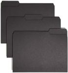 Smead Interior File Folder, 1/3-Cut Tab, Letter Size, Black, 100 per Box (10243)