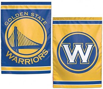 WinCraft unisex NBA Golden State Warriors 2-Sided Garden Flag, 12 x 18-inches GSW19944117, Yellow, 18