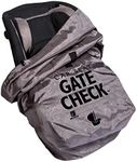 J.L. Childress DELUXE Gate Check Bag for Car Seats - Padded Backpack Straps - Fits ALL Car Seats - Gate Check Bag with Backpack Straps for Car Seats - Car Seat BackPack for Air Travel - Grey