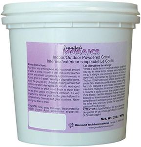 Jennifer's Mosaics White Powdered Grout (Sanded), 2-Pound