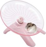 Hamster Flying Saucer,Hamster Wheel Hamster Toys Plastic Hamster Flying Saucer Silent Running Exercise Silent Running Exercise Wheel Pet Spinner Toy for Hamsters Gerbils Mice Small Animals (Pink)