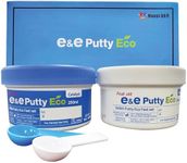 E&E Dental Putty Fast Set - 40 Seconds : Working Time, 2:00 Minutes : Setting Time(Intra Oral Setting time), 250ml Base (1LB) + 250ml Catalyst (1LB)