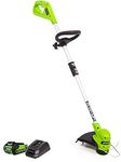 Greenworks 40V 12-Inch Cordless String Trimmer, 2.0 Ah Battery and Charger Included STF311