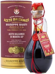 Giuseppe Giusti Italian Balsamic Vinegar of Modena - Aceto Balsamico Di Modena, Comes in a Luxuries Gift Box, Aged Balsamic Vinegar of Modena IGP, All-Natural, Extra Dense Vinegar - 8.45 Fl Oz