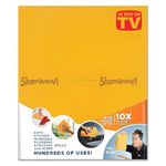 The Original Shamwow - Super Absorbent Multi-Purpose Cleaning Shammy (Chamois) Towel Cloth, Machine Washable, Will Not Scratch, Orange