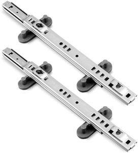 Urnqowuy 2 Pcs Upgraded Dishwasher Dishrack Slide Track Fit for Whirlpool KitchenAid Kenmore Maytag Jenn-Air Dishwasher, Replacement W11259785 W11259786