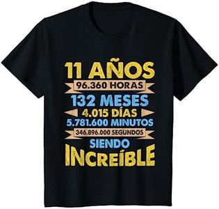 Niños Regalo cumpleaños 11 años increíble niño niña divertido Camiseta