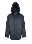 Wetplay Waterproof Rain Jacket For Kids Childs Childrens Boys Girls With Hood Lightweight (5-6 Years, Navy Blue)