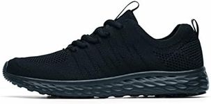 Shoes for Crews Everlight, Women's Slip Resistant Work Shoes Sneakers, Water Resistant, Black, Size 8.5