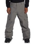 DC Men's Insulated Snowboard Pants - Banshee Pant | Pewter, Medium