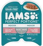 IAMS Perfect Portions Adult Wet Cat Food Grain Free Paté - Indoor - Salmon, 75g Tray (24 Pack)