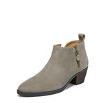 Vionic Womens Cecily Suede Bootie Ankle Boots Taupe 6.5 Wide (C,D,W)