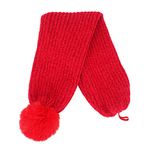 CRYA Convertible Woolen Cap and Muffler for Kids | Winter Wear and Accessories for Girls and Boys | Unisex Neck Warmer and Scarf | Suitable for Ages 3-12 Years Old (RED, Wool)