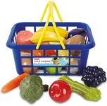 Casdon 633 Kids Fruit and Vegetable Basket Roleplay,Blue/Yellow