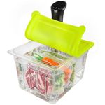 EVERIE Sous Vide Container 12 Quarts with Universal Silicone Lid and Sous Vide Rack Compatible with Anova All Models, Anova Nano, Chefsteps Joule, Instant Pot, Wancle Sous Vide Cookers