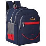 Flexible bags 60L Large School Bag,College Bag,Tutionbag For 5Th To 10Th Class Waterproof For Both Boys And Girls | Navy Blue |