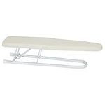 Household Essentials Basic Sleeve Mini Ironing Board | Natural Cover and White Finish | 4.5" x 20" Ironing Surface