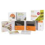 AccuQuilt GO! Qube Mix and Match 9 Inch Block with 8 Basic Cut Quilting Shapes, Cutting Mat, Videos, Storage Box, and 14 Pattern Booklet