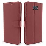 Pikkme Galaxy J5 Prime Flip Case Leather Finish | Inside TPU with Card Pockets | Wallet Stand and Shock Proof | Magnetic Closing | Flip Cover for Samsung Galaxy J5 Prime (Brown)