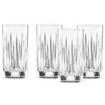 Reed and Barton Soho Crystal 4pc Iced Beverage Glass Set, 5.90 LB, Clear