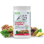 Active Green Pro - Energy & Stamina Powder, Blend of Adaptogenic Herbs, Cordyceps, Maca & Vegetables, Plant-Based Formula, No Fillers, No Sugar Added - 40 Servings