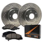 [Front] Max Brakes Premium XD Rotors with Carbon Ceramic Pads KT115421-2