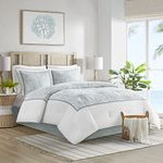 Harbor House 4 Piece Maya Bay Comforter Set, King, White