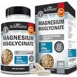 Magnesium Glycinate | Calm Magnesium for Sleep & Relaxation | Muscle, Bone & Joint Support | Maximum Absorption & Bioavailability | Magnesium Bisglycinate Supplement 400mg | 180ct, Two-Month Supply