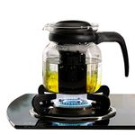 Borosil - Carafe Flame Proof Glass Kettle with Infuser, 1L