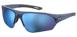 Under Armour Unisex's Sport Sunglasses, Blue, 72mm, 10mm