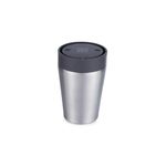 Circular & Co Thermal Stainless Steel Travel Mug - 8oz/227ml - Insulated Reusable Coffee Cup - 100% Leakproof & Lockable - 6 Hours Hot/Cold - Push Top, One Hand Open, 360 Drinking Coffee Tumbler