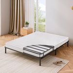 EGOHOME 5 Inch Queen Box Spring Easy Assembly, Sturdy Mattress Foundation, Strong Steel Metal Frame, Black Box-Springs