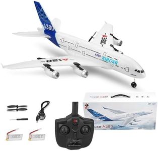 A120-Aircar A380 RC Airplane, Outdoor 3CH Fixed Wing EPP Remote Control Plane for Adults and Beginners, A380 Model RC Plane with 2.4G Transmitter and 2 Batteries (Regular Version)